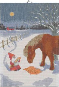 Ekelund Weihnachten & Winter Mittwinter Geschirrtuch (Öko-Tex) 35x50 cm