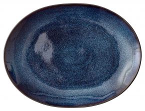 Bitz Steingut Teller oval / Platte 22,5x30 cm