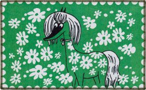 Vallila Mumin Hevonen (Pferd) Fußmatte / Teppich 50x80 cm grün, weiß, schwarz