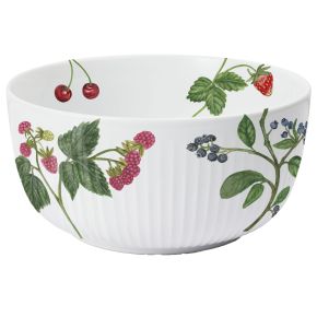 Kähler Design Hammershøi Sommer Schüssel Ø 21 cm Wildflowers rot, grün, weiß