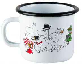 Muurla Mumins Farben Mumintal Tasse / Becher Emaille 0,25 l