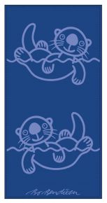 Bo Bendixen Handtuch Seeotter 50x100 cm blau