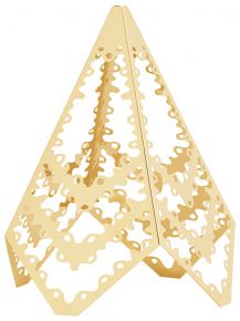 Georg Jensen Weihnachten 2022 Tischdekoration Baum Lace Höhe 15,5 cm gold