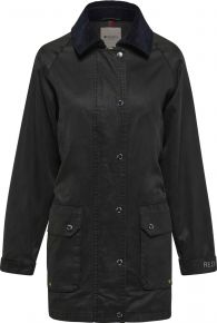 REDGREEN Damen Oversized Jacke mit Oilskin Sydney dunkelgrün