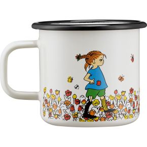 Muurla Pippi Langstrumpf Be More Happy Tasse / Becher Emaille 0,37 l