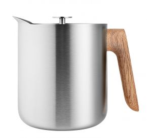 Eva Solo Nordic Kitchen Teezubereiter/ Isolierkanne 1 l Edelstahl mit Holzgriffen