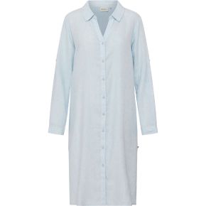 REDGREEN Damen Kleid mit 70% Leinen Donna sky blue