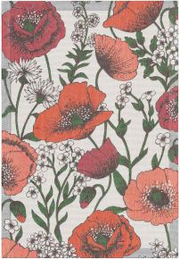 Ekelund Sommer Blumenfeld Geschirrtuch (Öko-Tex) 35x50 cm rot