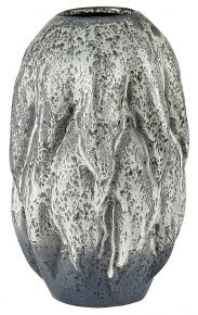 Villa Collection Vase arktisches Eis grau Höhe 26 cm