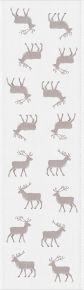 Ekelund Tiere Rentierwanderung Tischläufer (Öko-Tex) 35x120 cm braun, weiß