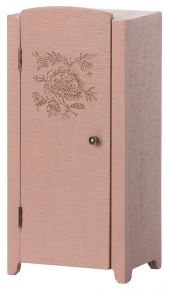 Maileg Puppenmöbel Holzschrank 8x11x23 cm hell rosa