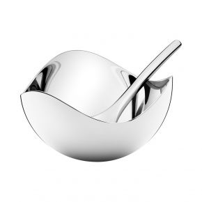 Georg Jensen Bloom Salzschale m. Löffel