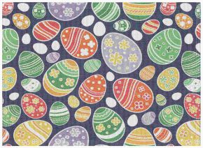 Ekelund Frohe Ostern Tischset (Öko-Tex) 35x48 cm mehrfarbig, schwarz