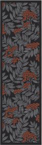 Ekelund Herbst Eschenblatt Tischläufer (Öko-Tex) 35x120 cm schwarz, grau, orange