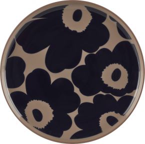 Marimekko Unikko Oiva Teller Ø 20 cm terra, dunkelblau