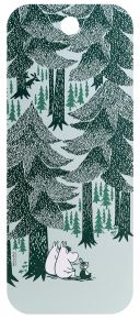 Muurla Mumins in der Tiefe des Waldes Schneidebrett / Servierbrett 18x44 cm mit 2 Motiven