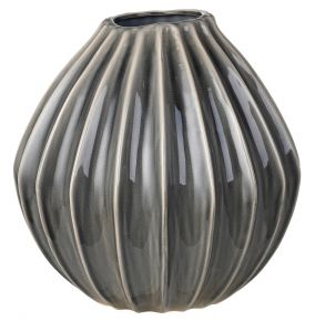 Broste Copenhagen Wide Vase Höhe 30 cm smoked pearl