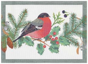 Ekelund Weihnachten & Winter Dompfaff Tischset (Öko-Tex) 35x48 cm