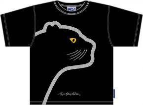 Bo Bendixen Unisex Kinder T-Shirt schwarz Panther