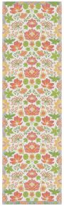 Ekelund Sommer Kresse Tischläufer (Öko-Tex) 35x120 cm orange, weiß, mehrfarbig