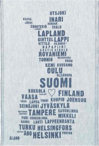 Lapuan Kankurit My Finland Geschirrtuch 46x70 cm (Öko-Tex) weiß, blaubeere