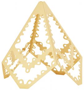 Georg Jensen Weihnachten 2022 Tischdekoration Baum Lace Höhe 12 cm gold