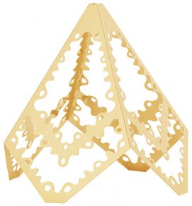 Georg Jensen Weihnachten 2022 Tischdekoration Baum Lace Höhe 12 cm gold