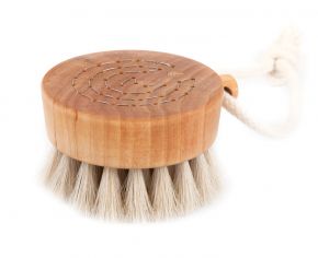 Iris Hantverk Puck Badebürste mit Schnur Holz Ø 8 cm