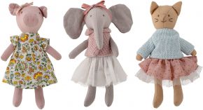 Bloomingville Mini Tierfreunde Puppe 3er Set rosa, mehrfarbig Bonnie