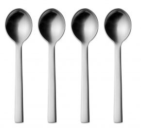 Georg Jensen New York Teelöffel / Kinderlöffel lang 4 Stk. matt