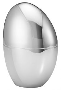 Georg Jensen Sky Dose Höhe 11 cm Breite 7,7 cm  Edelstahl poliert