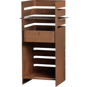 Born in Sweden Fuego Grill / Feuerstelle Höhe 92 cm Cortenstahl / Edelstahl