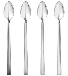 Georg Jensen Bernadotte Caffe Latte Löffel 4 Stk. poliert