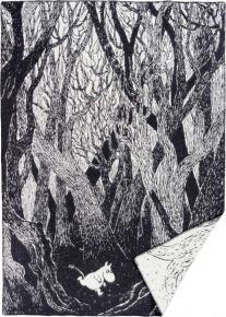Klippan Mumin Unterwegs Wolldecke 130x180 cm grau