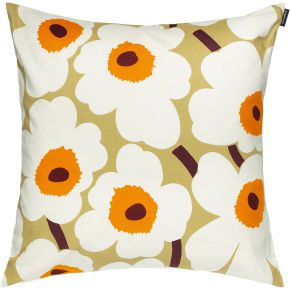 Marimekko Unikko Kissenhülle 50x50 cm karamel, creme, orange