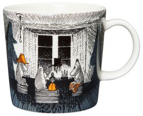 Moomin by Arabia Mumins True to its origin Tasse / Becher 0,3 l schwarz, weiß