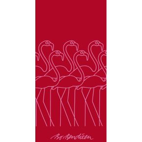 Bo Bendixen Handtuch (Öko-Tex) Flamingo 50x100 cm rot, pink