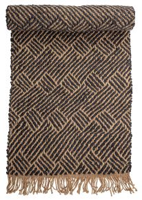 Bloomingville Aby Teppichläufer Jute 70x200 cm schwarz, braun