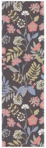 Ekelund Sommer Blumensaison Tischläufer (Öko-Tex) 35x120 cm schwarz, mehrfarbig