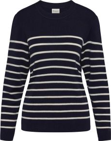 REDGREEN Damen Pullover Rundausschnitt gestreift navy Kirsty