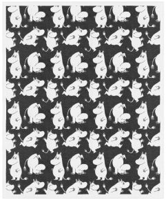 Ekelund Freude Baumwolldecke (Öko-Tex) 140x170 cm schwarz, weiß