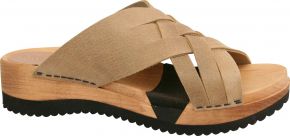 Sanita Damen Pantolette Holz Flex Salto