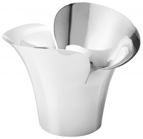 Georg Jensen Bloom Botanica Blumenübertopf Edelstahl poliert