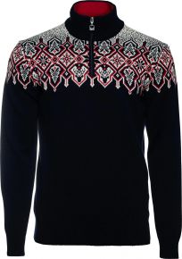 Dale of Norway Herren Merino Pullover mit Kragen Winterland marine