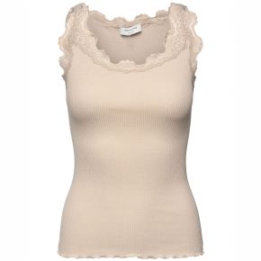 Rosemunde Copenhagen Damen Top Seide Vintage Spitze Babette gestreift