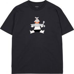 Makia Clothing Herren T-Shirt mit Print Angler Hjalmar schwarz