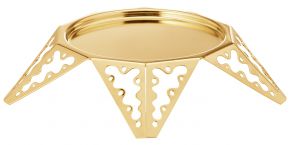 Georg Jensen Weihnachten 2022 Kerzenständer für Blockkerze Lace gold