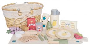 Jabadabado Holzspielzeug Picknick in der Provence-Set 29 tlg. in einem Picknickkorb