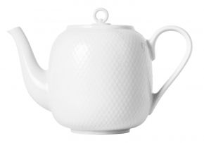 Lyngby Porcelæn Rhombe Teekanne 1,9 l weiß