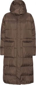 Ilse Jacobsen Damen Wintermantel Daunenfüllung mit abnehmbarer Kapuze chocolate brown WALK11